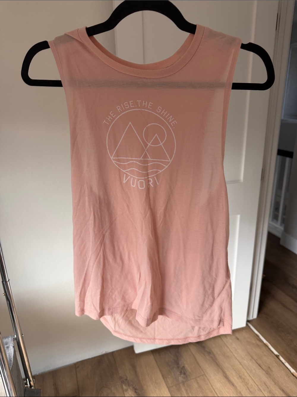 Vuori Light Pink Graphic Muscle Tank